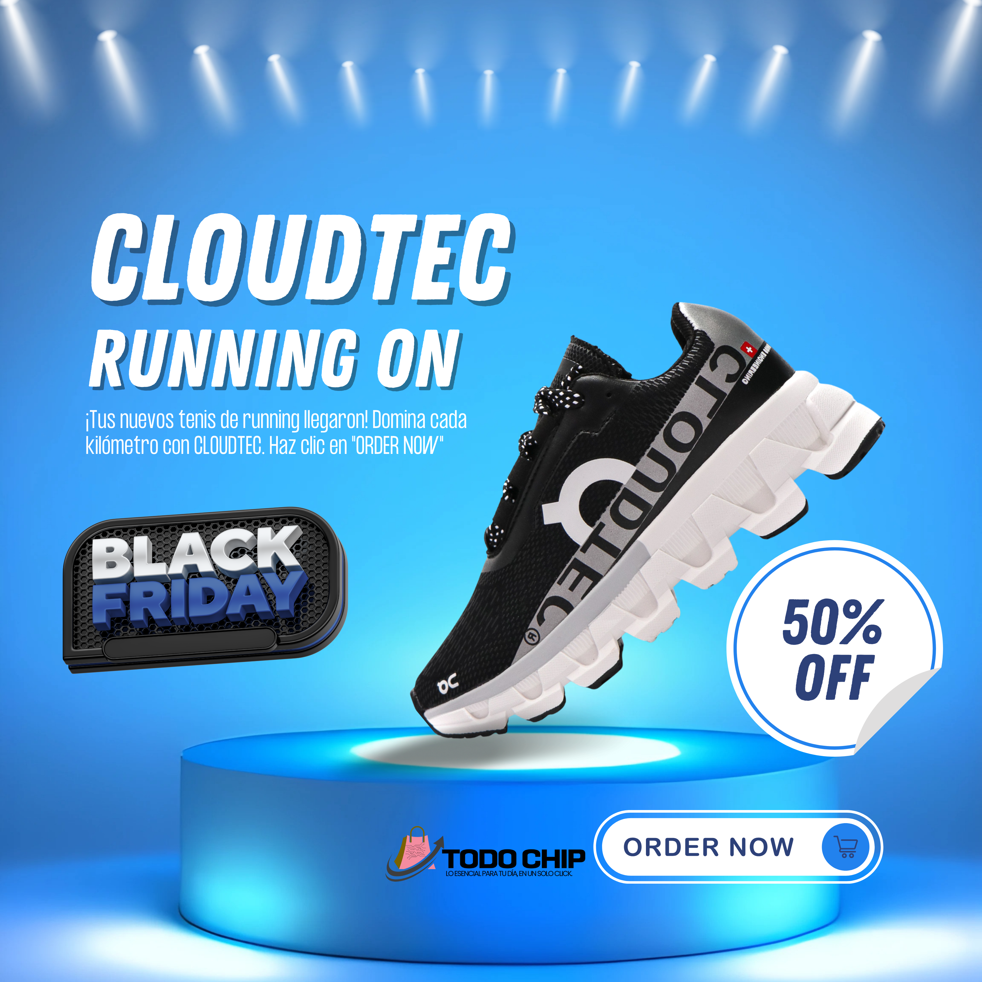 DEPORTIVO ON RUNNING UNISEX Y12