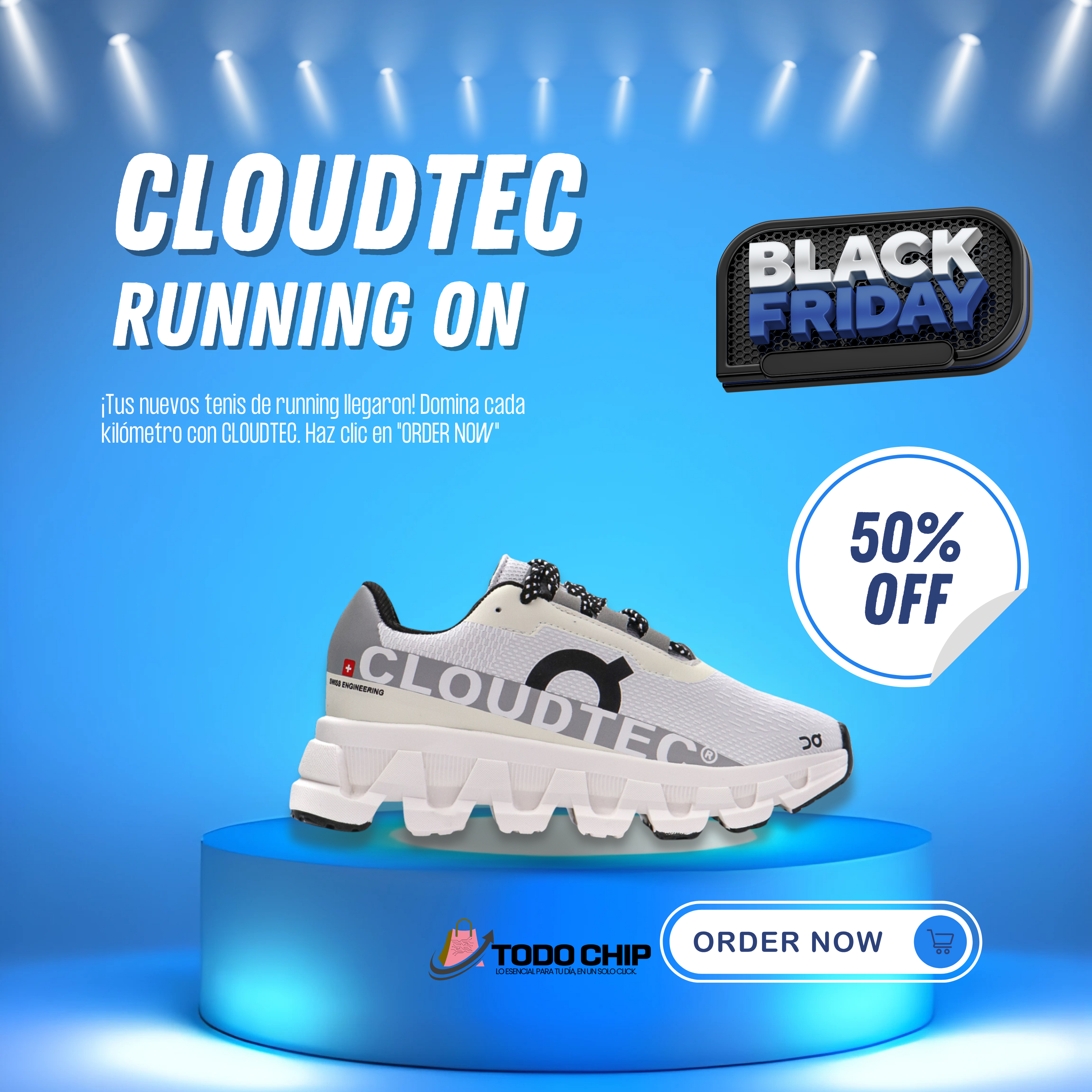 DEPORTIVO ON RUNNING UNISEX Y12