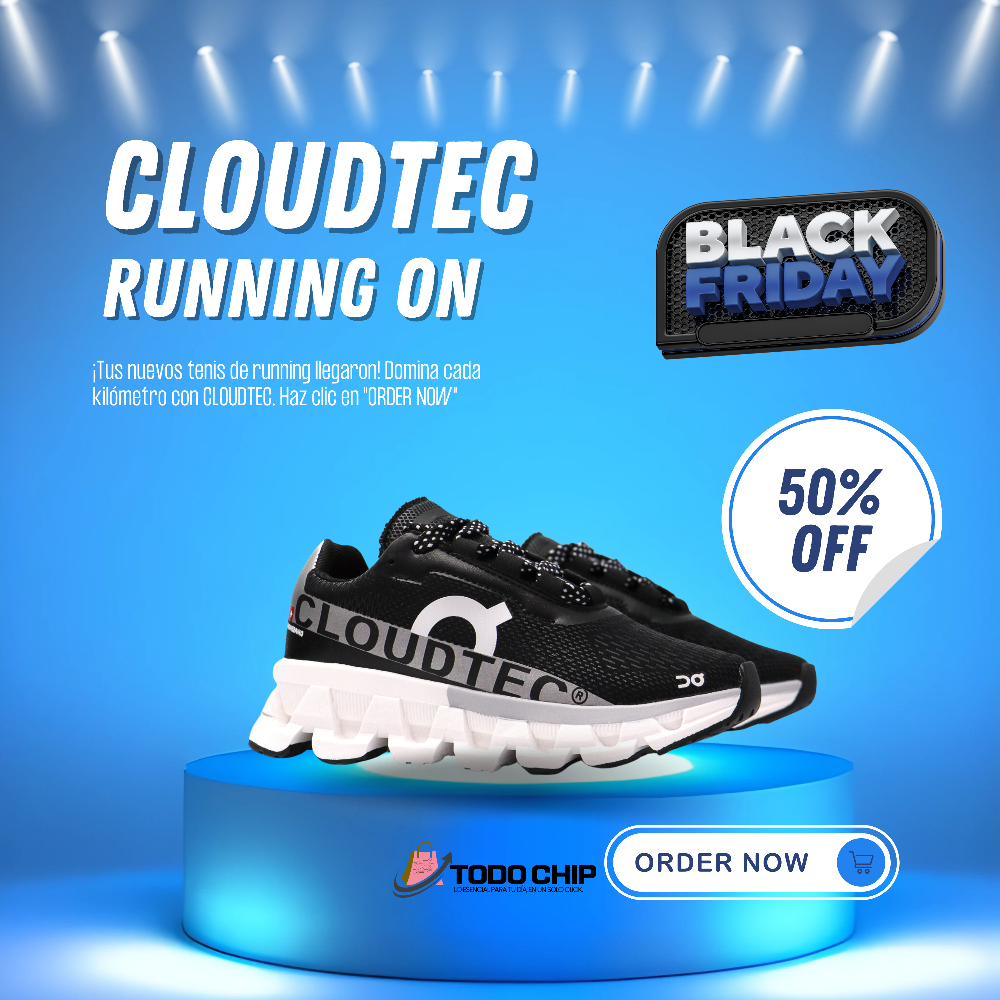 DEPORTIVO ON RUNNING UNISEX Y12